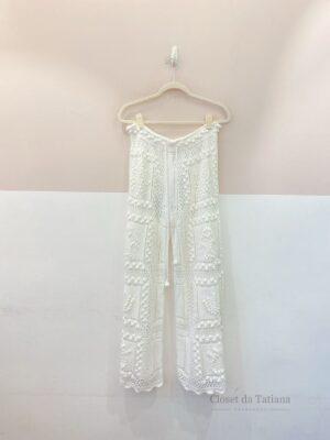 Calça Tricot Branca Farm | Tam: G