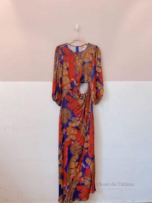 Vestido Longo Estampado Farm | Tam: M
