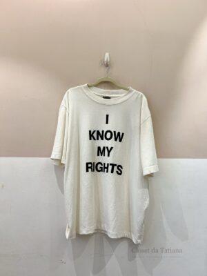 Camisa Oversized Branca Mondepars | Tam: GG