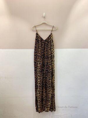 Vestido Midi Onça Maria Filó | Tam: G