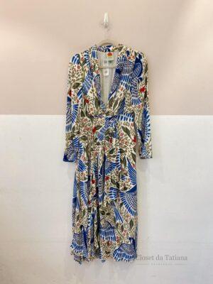 Vestido Midi Estampa Floral Farm Rio | Tam: P