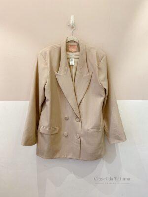 Blazer Amplo Bege Charth | Tam: GG