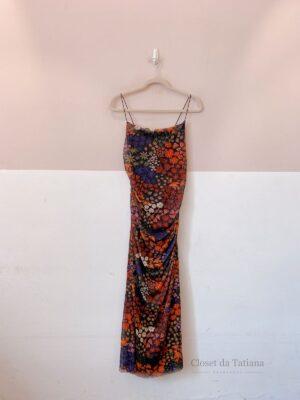 Vestido Midi Tule Jardim Farm | Tam: G