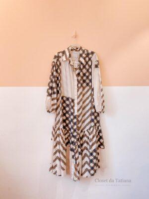 Vestido Estampa P&B Bdln | Tam: G