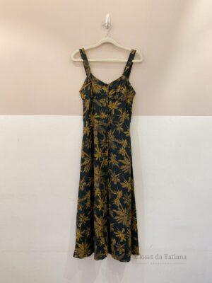 Vestido Midi Escuro Coqueiro Farm | Tam: M