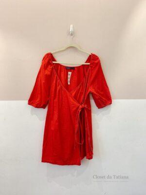 Vestido Curto Envelope Amaro | Tam: M