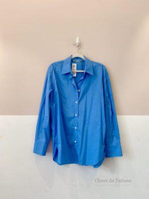 Camisa Azul Social Zara | Tam: M