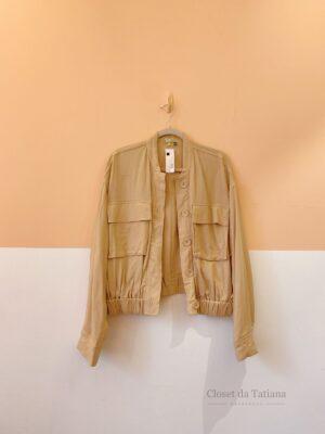 Camisa Bege Botões Farm | Tam: G