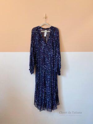 Vestido Azul Marinho Bolas Animale | Tam: 44