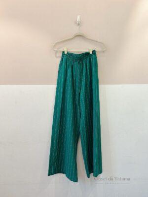 Pantalona Verde Listrada Nanaminze | Tam: PP