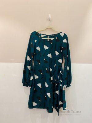 Vestido Verde Floral Maria Filó | Tam: P