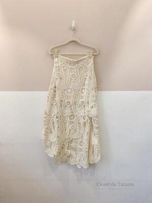 Saia Crochet Branca Zara | Tam: P