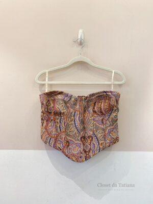 Corset Jacquard Estampado Nv | Tam: M