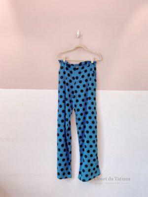Calça Azul Bolas Aragana | Tam: G