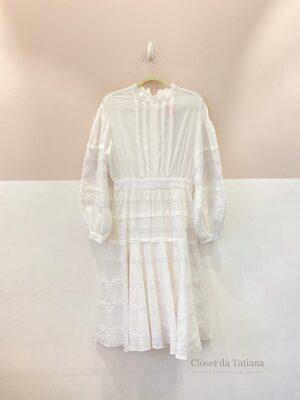 Vestido Midi Detalhe Renda Lilly Sarti | Tam: 38