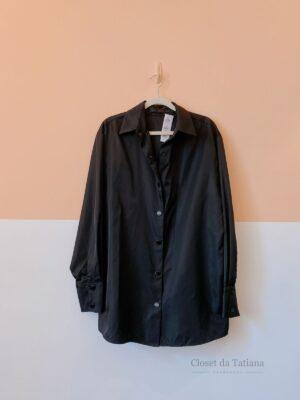 Camisa Preta Botões Animale | Tam: 40