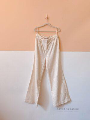 Calça Off Listras Carol Bassi | Tam: 40