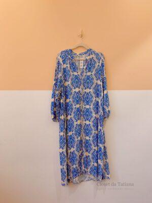 Vestido Estampa Azul Zara | Tam: GG