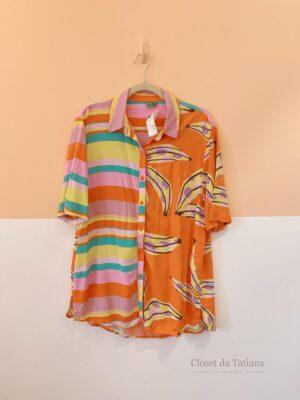 Camisa Estampada Colorida Bananas Farm | Tam: M