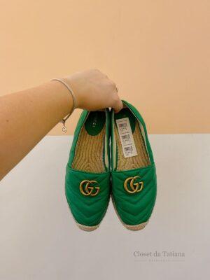 Alpargata Verde Gucci | Tam: 37