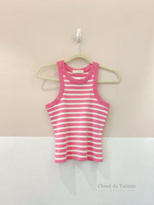 Blusa Listrada Rosa Pitta U