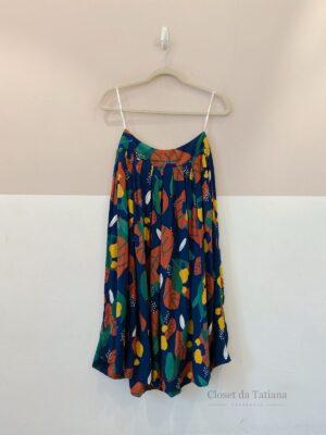 Saia Midi Estampada Cantão | Tam: M