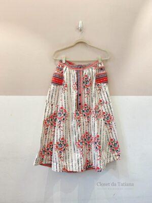 Saia Midi Sarja Estampada Suno | Tam: G