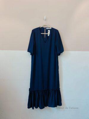 Vestido Midi Marinho Luiza Botto | Tam: G