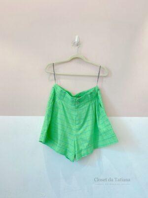 Short Verde Grid Maria Filó | Tam: 40
