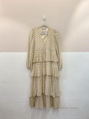 Vestido Midi Bege Zara | Tam: P