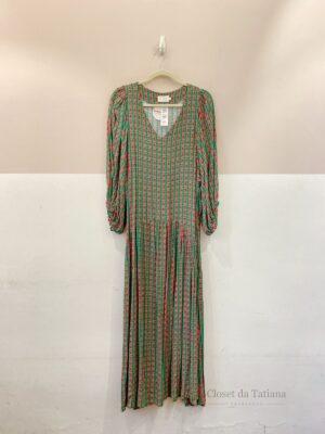 Vestido Estampado Midi Anpô | Tam: G