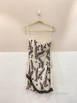Vestido Curto Bordado Off Animale | Tam: 42
