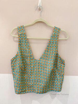 Cropped Estampado Anpô | Tam: G