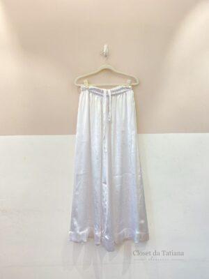 Pantalona Branca Acetinada Calma Sp | Tam: M