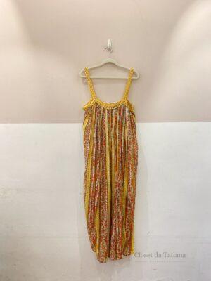 Vestido Midi Listrado Zara | Tam: M