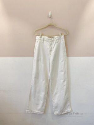 Calça Sarja Off White Shoulder | Tam: 38