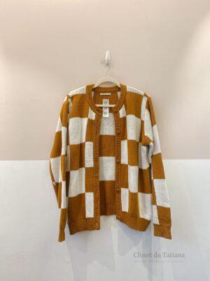 Casaqueto Tricot Quadriculado Hering | Tam: GG