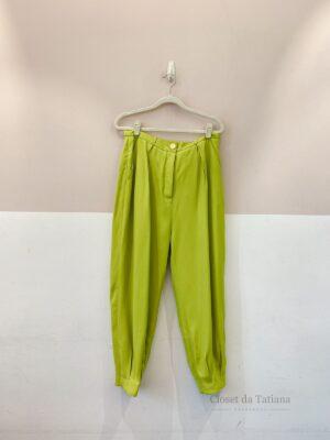 Calça Helena Verde Lima By Nv | Tam: 40
