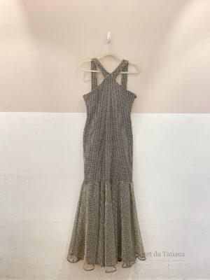 Vestido Longo Preto/Dourado Kimina | Tam: G