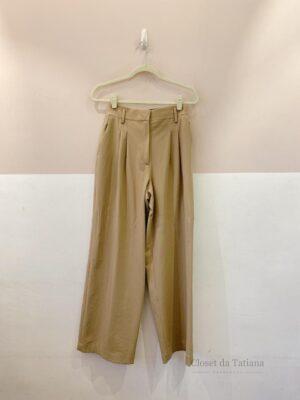 Calça Alfaiataria Bege Zara | Tam: M