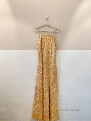 Vestido Longo Estampa Palha Dress To | Tam: G