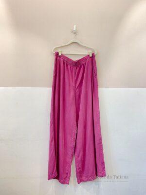 Calça Rosa Ampla Cantão | Tam: GG