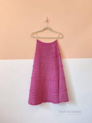 Saia Rosa Renda Lolitta | Tam: P
