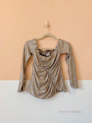 Blusa Prateada Lilly Sarti | Tam: 40
