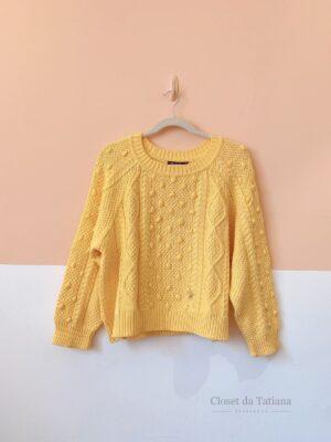 Tricot Amarelo Bolas Mixed | Tam: P