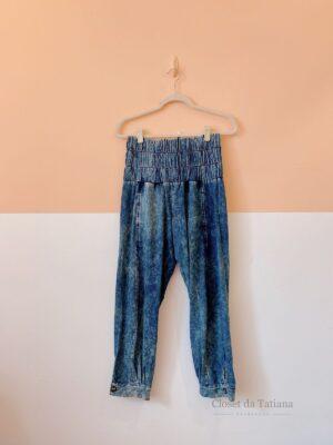Calça Malha Estampa Jeans Gaya | Tam: M