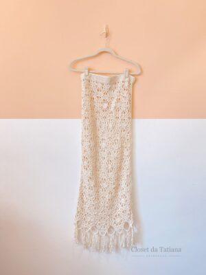 Saia Crochet Off Zara | Tam: M