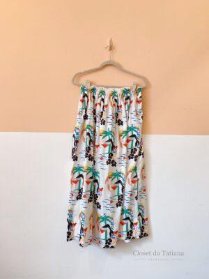 Saia Midi Estampada Gude | Tam: M