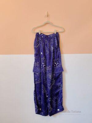 Calça Azul Estampada Dress To | Tam: 36