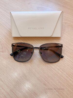Óculos De Sol Preto Brilhos Michael Kors